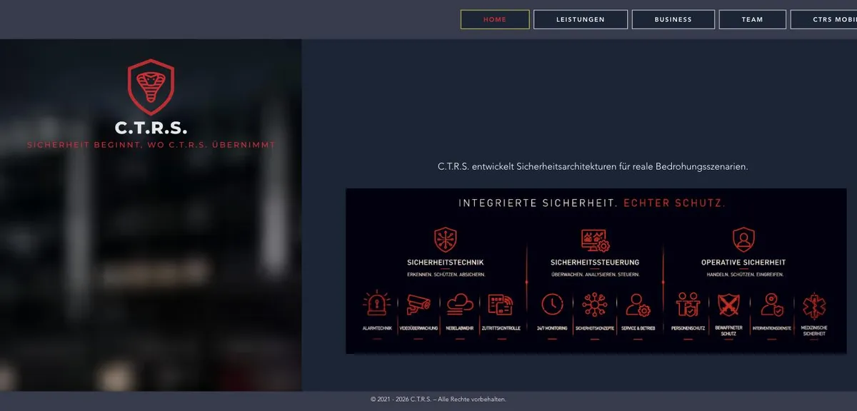 Alte Website C.T.R.S.
